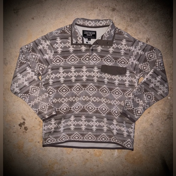 Southern Grit Tundra Fleece Pullover Sweater Medium - Picture 1 of 8